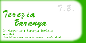 terezia baranya business card